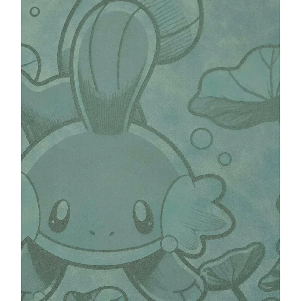Pokemon Mudkip Underwater Engraved Light Blue Top Loader Binder 252 Cards